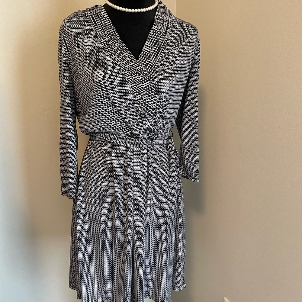 Faux wrap dress